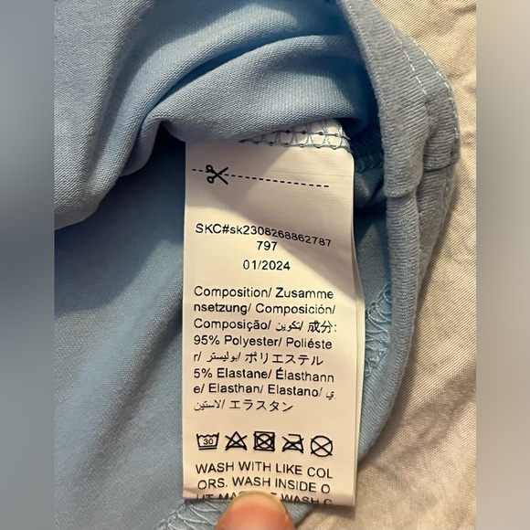 Swiftie Blue Kids Crop Top - Picture 5 of 6